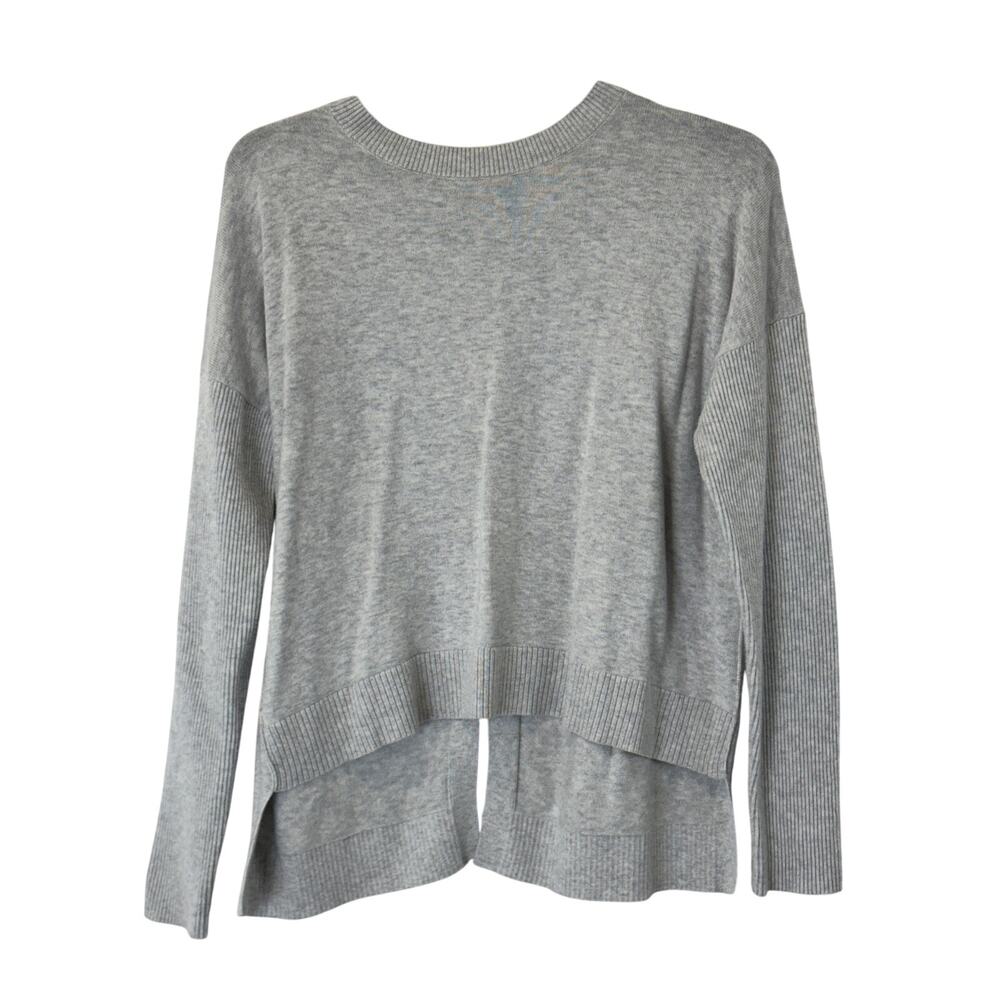 Athleta Sweater Womens S Gray Highland Crossback Pullover Athleisure Knit